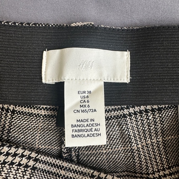 H&M Grey Check Pants - Picture 3 of 4